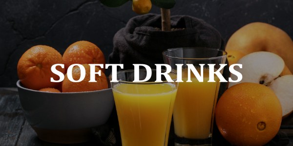 Soft drinks and water